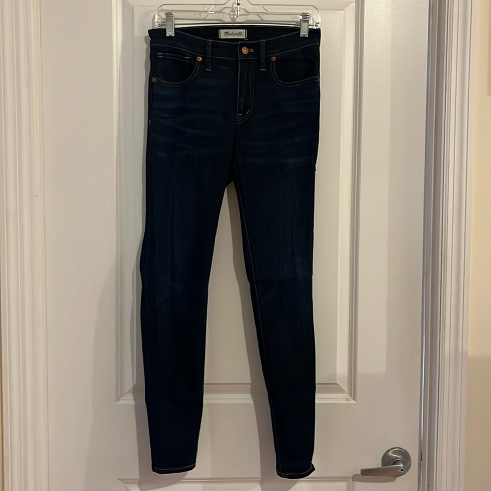 Madewell 9" High-Riser Skinny jeans Larkspur wash. Tencel denim edition. 27.👖